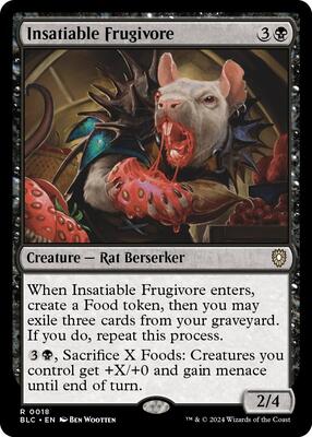 Insatiable Frugivore card from Commander: Bloomburrow