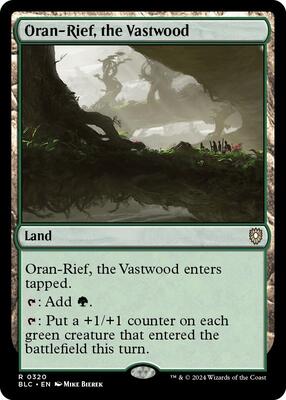 Oran-Rief, the Vastwood card from Commander: Bloomburrow