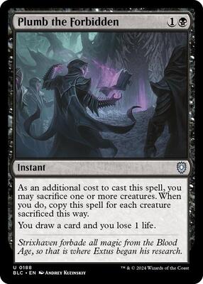 Plumb the Forbidden card from Commander: Bloomburrow