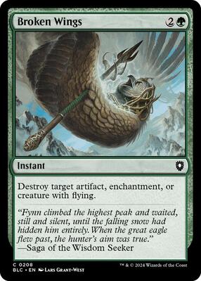 Broken Wings card from Commander: Bloomburrow