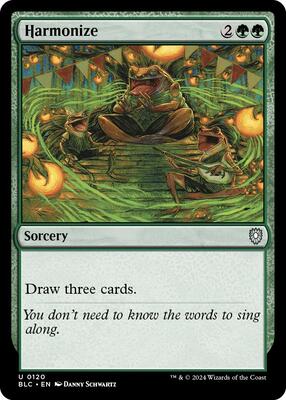 Harmonize card from Commander: Bloomburrow