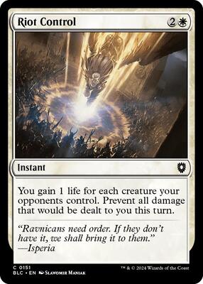 Riot Control card from Commander: Bloomburrow