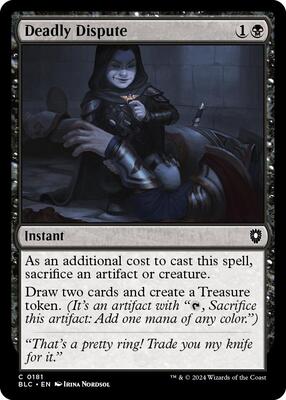 Deadly Dispute card from Commander: Bloomburrow