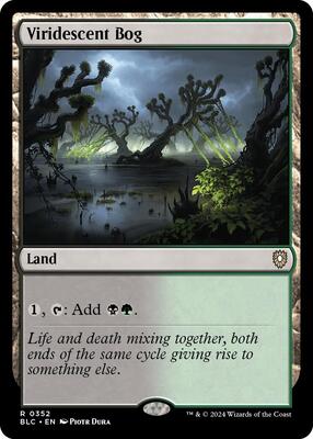 Viridescent Bog card from Commander: Bloomburrow