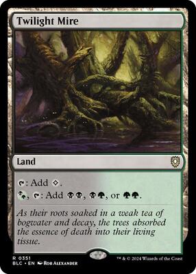 Twilight Mire card from Commander: Bloomburrow