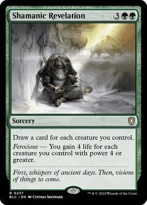 Shamanic Revelation card from Commander: Bloomburrow