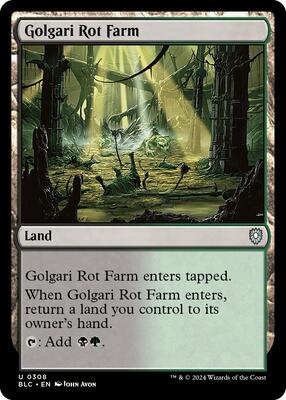 Golgari Rot Farm card from Commander: Bloomburrow