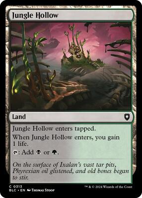 Jungle Hollow card from Commander: Bloomburrow