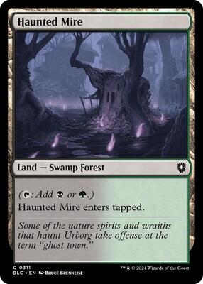 Haunted Mire card from Commander: Bloomburrow