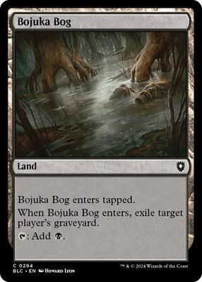 Bojuka Bog card from Commander: Bloomburrow