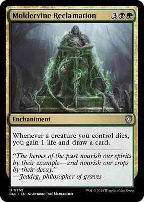 Moldervine Reclamation card from Commander: Bloomburrow