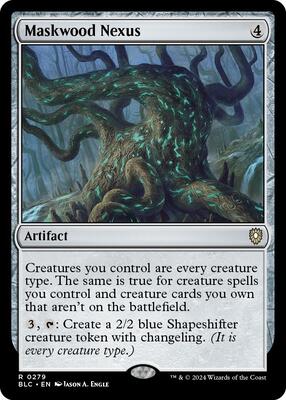 Maskwood Nexus card from Commander: Bloomburrow
