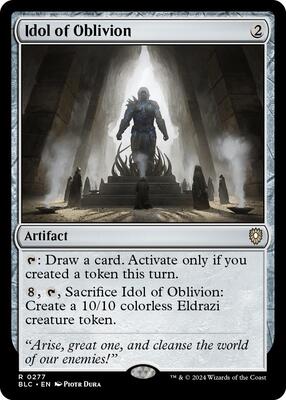 Idol of Oblivion card from Commander: Bloomburrow