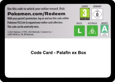 Code Card - Palafin ex Box card from Miscellaneous Cards & Products