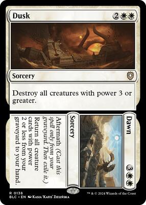 Dusk // Dawn card from Commander: Bloomburrow