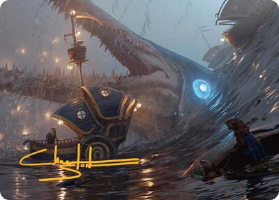 Eluge, the Shoreless Sea Art Card (Gold-Stamped Signature) card from Art Series: Bloomburrow