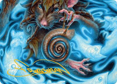 Mind Spiral Art Card (Gold-Stamped Signature) card from Art Series: Bloomburrow