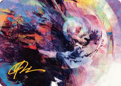 Psychic Whorl Art Card (Gold-Stamped Signature) card from Art Series: Bloomburrow