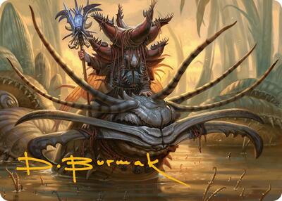 Wick's Patrol Art Card (Gold-Stamped Signature) card from Art Series: Bloomburrow