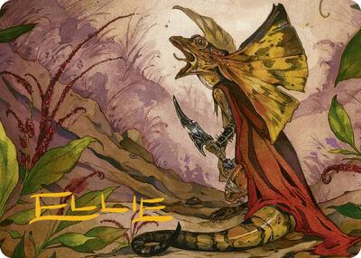 Hired Claw Art Card (Gold-Stamped Signature) card from Art Series: Bloomburrow