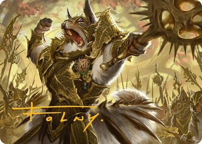 Honored Dreyleader Art Card (Gold-Stamped Signature) card from Art Series: Bloomburrow
