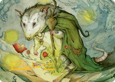 Tender Wildguide Art Card (Gold-Stamped Signature) card from Art Series: Bloomburrow