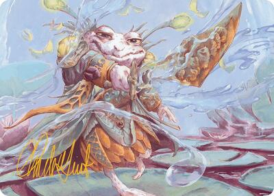 Glarb, Calamity's Augur Art Card (Gold-Stamped Signature) card from Art Series: Bloomburrow