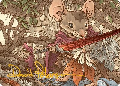 Mabel, Heir to Cragflame Art Card (Gold-Stamped Signature) card from Art Series: Bloomburrow