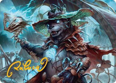 Tempest Angler Art Card (Gold-Stamped Signature) card from Art Series: Bloomburrow