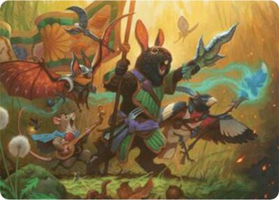 Valley Questcaller Art Card card from Art Series: Bloomburrow