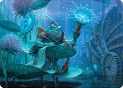 Dour Port-Mage Art Card card from Art Series: Bloomburrow