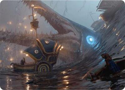 Eluge, the Shoreless Sea Art Card card from Art Series: Bloomburrow