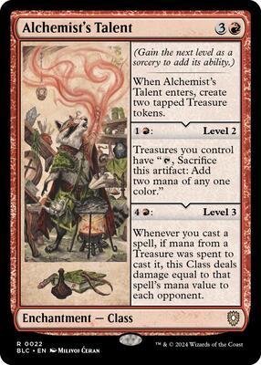 Alchemist's Talent card from Commander: Bloomburrow