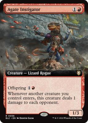 Agate Instigator (Extended Art) card from Commander: Bloomburrow
