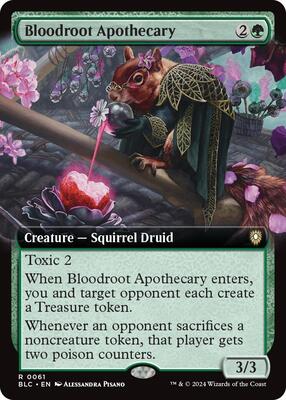 Bloodroot Apothecary (Extended Art) card from Commander: Bloomburrow