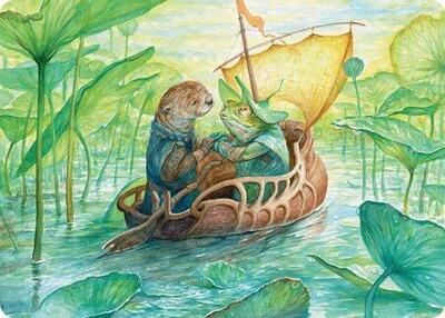 Run Away Together Art Card card from Art Series: Bloomburrow