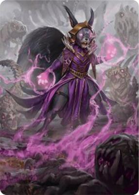 Liliana of the Dark Realms Art Card card from Art Series: Bloomburrow