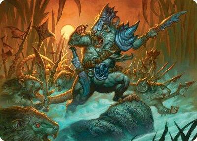 Persistent Marshstalker Art Card card from Art Series: Bloomburrow