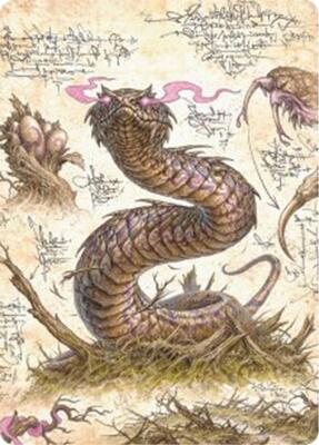 Rottenmouth Viper Art Card card from Art Series: Bloomburrow