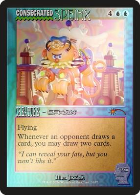 Consecrated Sphinx (1657) (Rainbow Foil) card from Secret Lair Drop Series
