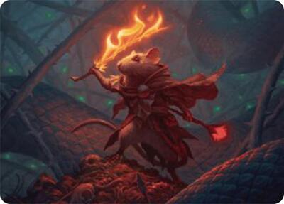 Emberheart Challenger Art Card card from Art Series: Bloomburrow