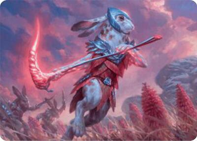 Baylen, the Haymaker Art Card card from Art Series: Bloomburrow