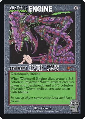Wurmcoil Engine card from Secret Lair Drop Series
