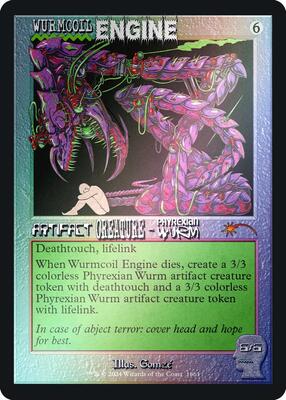 Wurmcoil Engine (Rainbow Foil) card from Secret Lair Drop Series