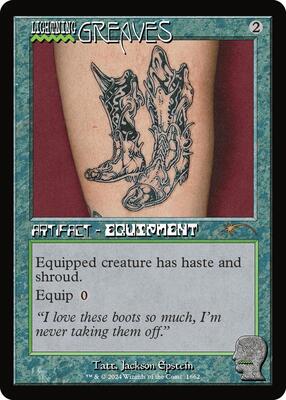 Lightning Greaves (1662) card from Secret Lair Drop Series