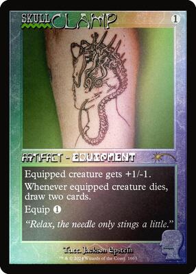 Skullclamp (1663) (Rainbow Foil) card from Secret Lair Drop Series