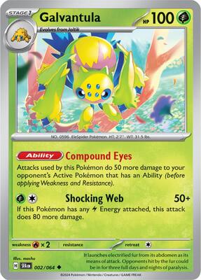 Galvantula card from SV: Shrouded Fable