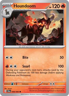 Houndoom - 008/064 card from SV: Shrouded Fable