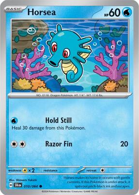 Horsea - 010/064 card from SV: Shrouded Fable