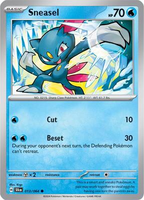 Sneasel card from SV: Shrouded Fable